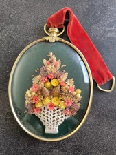 Cadre Ancien Fleurs Séchées