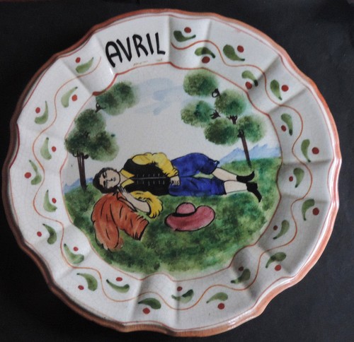 Ancien assiette faïence - ancien,