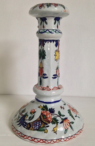 Bougeoir faience style rouen - bougeoir,