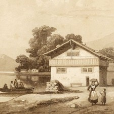 Paysage Chalet Suisse Lac de