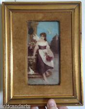 Cadre fixé sous verre signé Emmanuel Van Den Bussche (1837-1908)