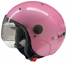 DF44RM - Casque Jet Rose Pour