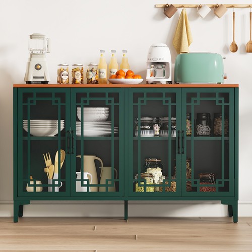 Wood top sideboard - wood, buffet