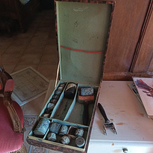 Anciens rouleaux encreurs - rouleaux,