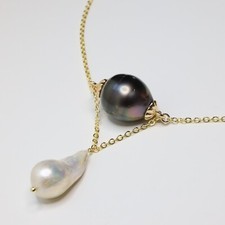 Collier gold filled perle - gold,