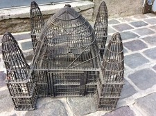 ANCIENNE CAGE OISEAUX VOLIERE