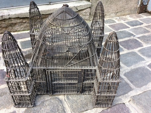 Ancienne cage oiseaux voliere - oiseaux,