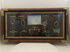 Tableau Cadre noeuds marins encadrement Bois et laiton