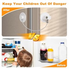 Kit Serrure de Sécurité Enfant pour Tiroir Réfrigérateur et Classeur Lot de