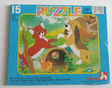 PUZZLE NATHAN WALT DISNEY ROX ET ROUKY  1985