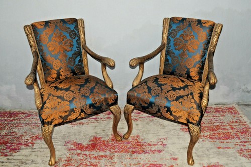 Paire fauteuils louis xv - paire,