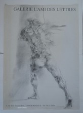 Claude Weisbuch - Dessin, Affiche de la Galerie L'Ami des lettres s. d.