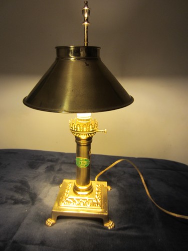 Vintage solid brass table - brass,