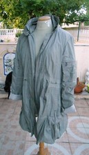 trench doublé *  LMV  LA MODE EST A VOUS  *  taille 3  ( 42  ) mod. TETRIS gris