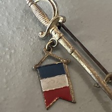 Broche ancienne épée France
