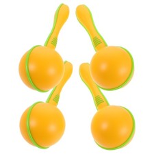 Lot de 4 maracas en plastique pour enfants bébés, hochets, jouets pour Noël,