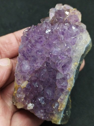 Druse améthyste brute - brute, violet