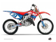 Kit Deco Moto Cross Rask Honda 125 CR Bleu