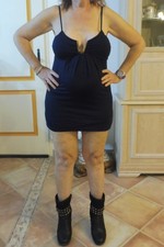 robe  chic et  sexy couleur  noir taille 38