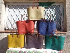 panier en raphia de madagascar