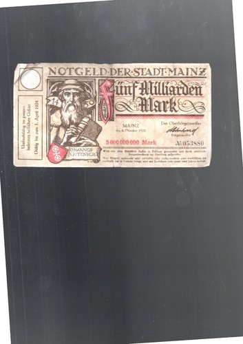 Billet ancien allemand - billet,