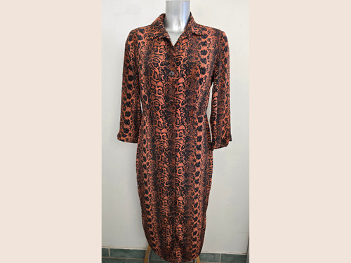 Robe chemise imprimé serpent - robe,