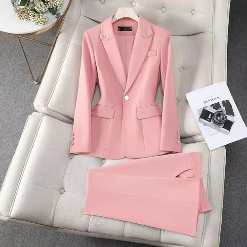 Tailleur femme rose pastel - tailleur,