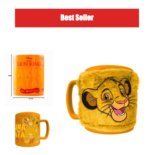 Tasse pelucheuse roi - pelucheuse, lion