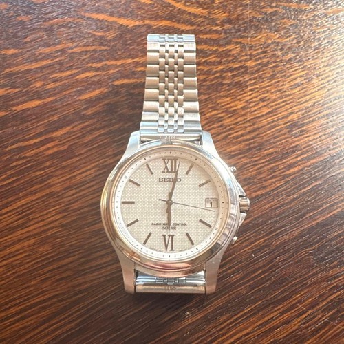 Seiko solar watch silver - seiko,