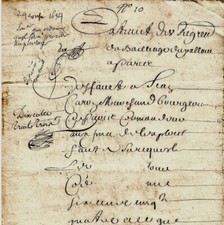 1654 Paris CARON bourgeois &