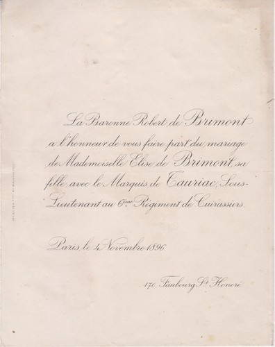 1896 faire part mariage - faire-part,