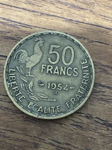Francs coin piece - coin, 1954