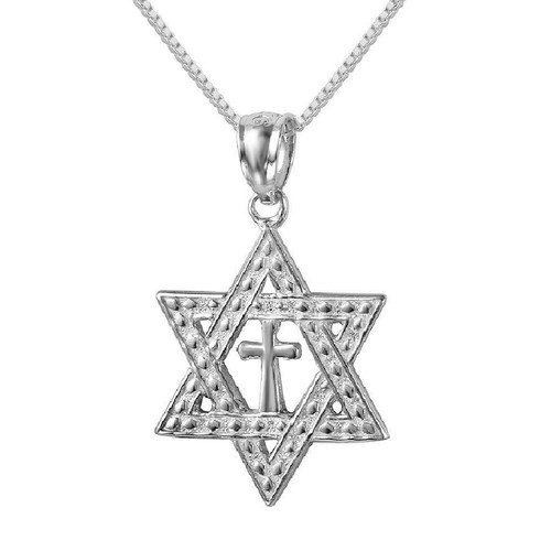 Argent massif étoile david - de,