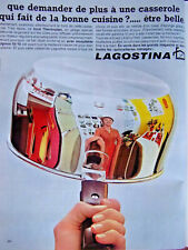 PUBLICITÉ DE PRESSE 1968 LAGOSTINA CASSEROLE QUI FAIT DE LA BONNE CUISINE