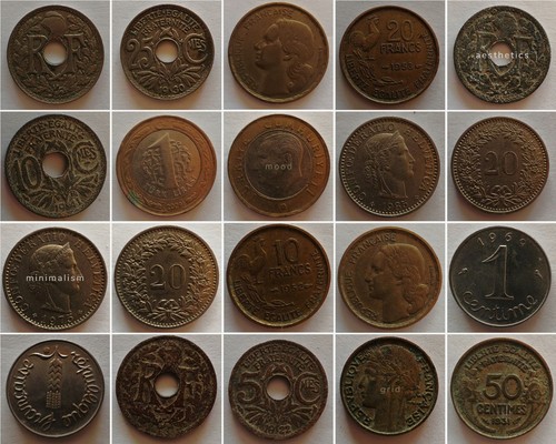 Lot pièces monnaie - de, de