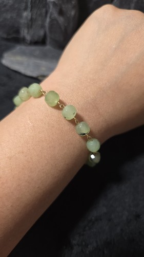 Bracelet prehnite naturelle - bracelet, en