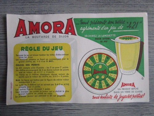 Buvard ancien amora jeu - ancien, 421