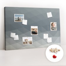 Décoratif Tableau d'affichage Tableau en liège 120x80 Anstraction de vagues