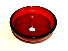 BOBÈCHES EN VERRE ROUGE