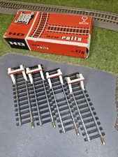 Lot de 4 rails butoirs heurtoirs Jouef 478 ho