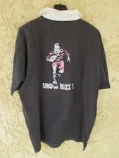 Polo EDEN PARK rugby SHOW BIZZ coton gris manches courtes L