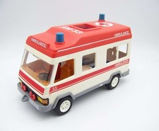 PLAYMOBIL (Y4215) HOPITAL - Ambulance Blanche Toit Rouge 3456 Jauni
