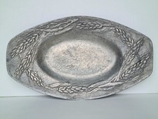 Ancien plat étain décor en