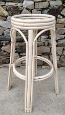Tabouret De Bar En Rotin Vintage Année 70 ( Réf : Hang )