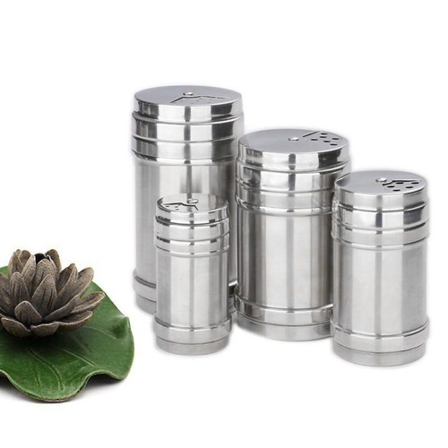 Inoxydable verre épices pots - verre,
