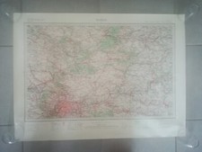 yl01 carte état major TBE WW2 Paris - tirage de 1944 au 1:200 000