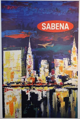 Affiche poster sabena - poster,