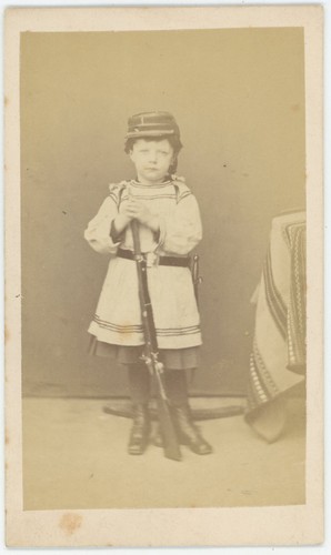 Cdv circa 1865 garçon avec - 1865.,
