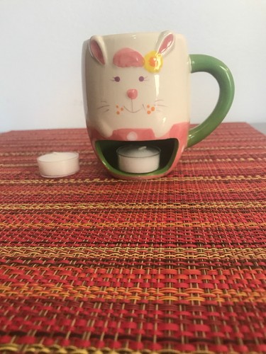 Bunny rabbit tea light - light, candle