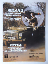 11/1987 PUB PEUGEOT VLTT P4